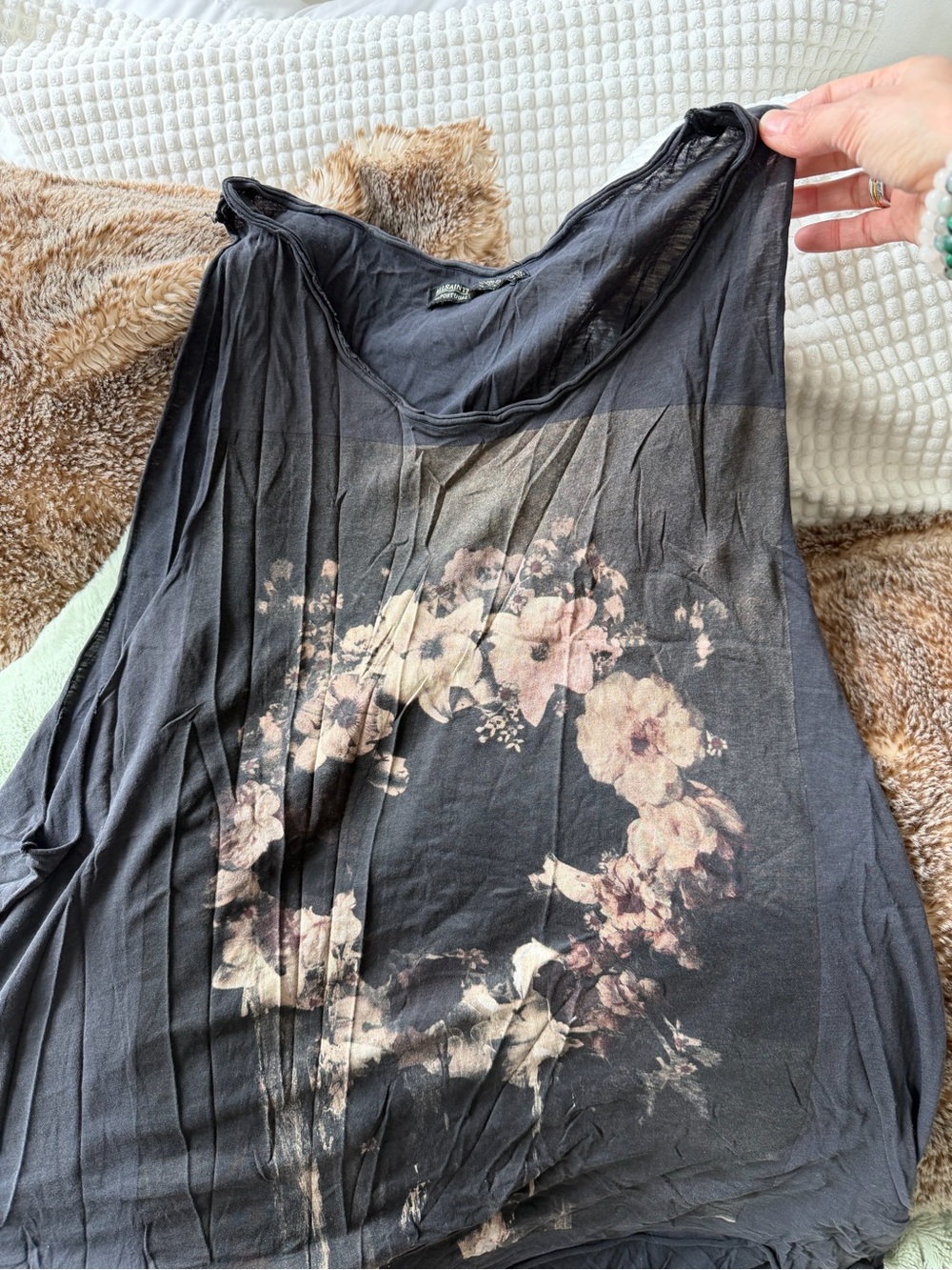 All Saints Floral Print Tank Top